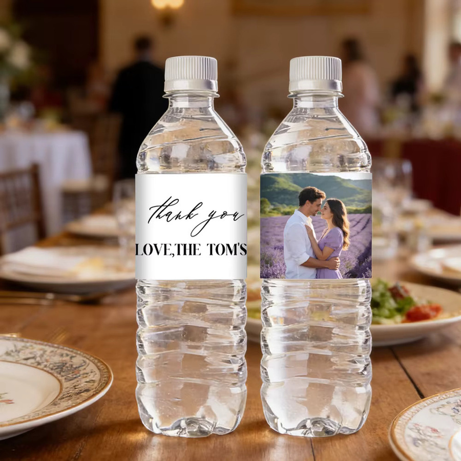 Personalisierte Geschenkanhänger und individuelle Flaschenetiketten von joy-enlife in Weiß für Hochzeit, Verlobung und Heiratsanträge - Bild 2