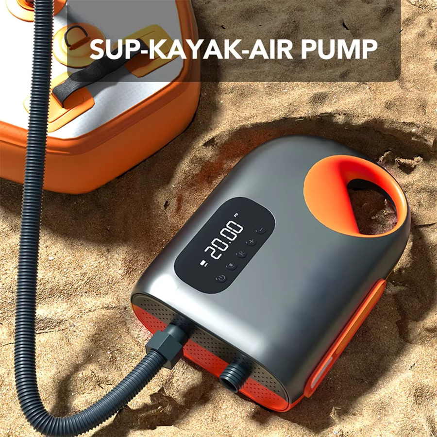 NEWBEAT 20Psi DC elektrische Luftpumpe Hochgeschwindigkeitskompressor für SUP, Paddle Board, Luftmatratze und Kajak - Bild 2