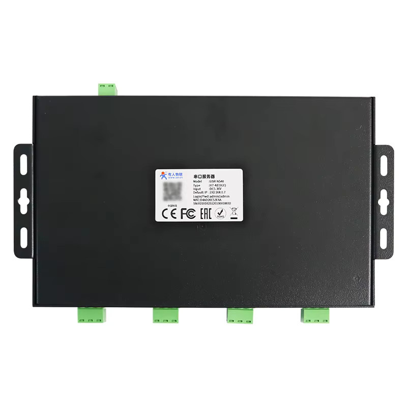 USR-N540 H7 Ethernet-Konverter RS485 4-Kanal TCP-Server IoT-Gerät mit Modbus Gateway und MQTT Unterstützung in Schwarz - Bild 2