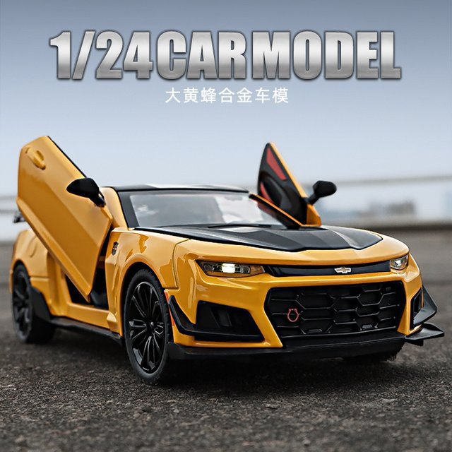 WELLY Chevrolet Camaro, Modellauto, 1:24, mit Licht und Sound, Metall - Bild 1