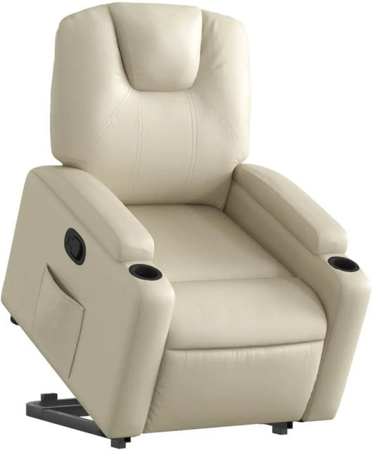 vidaXL Relaxsessel mit Aufstehhilfe in Beige aus Kunstleder - Bild 1