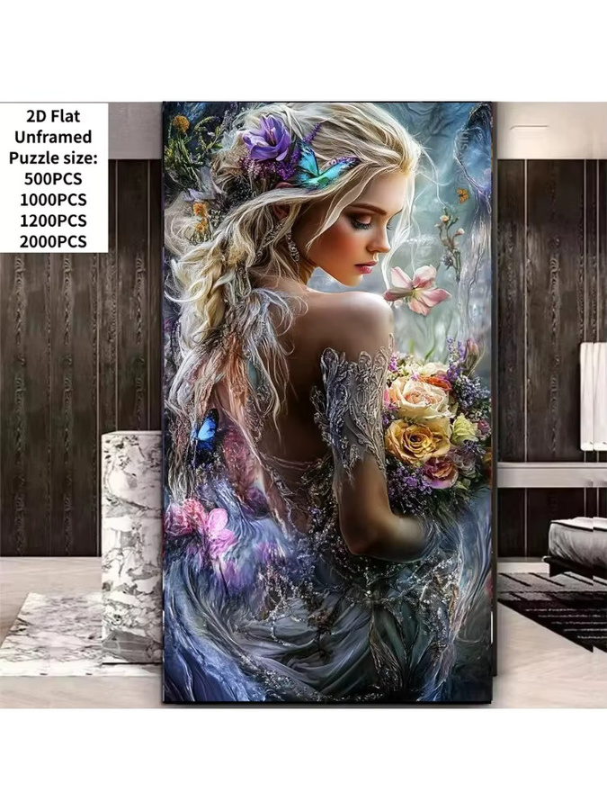 bilibili Fantasy Blumen Frauen Puzzle, 500 Teile - Bild 5