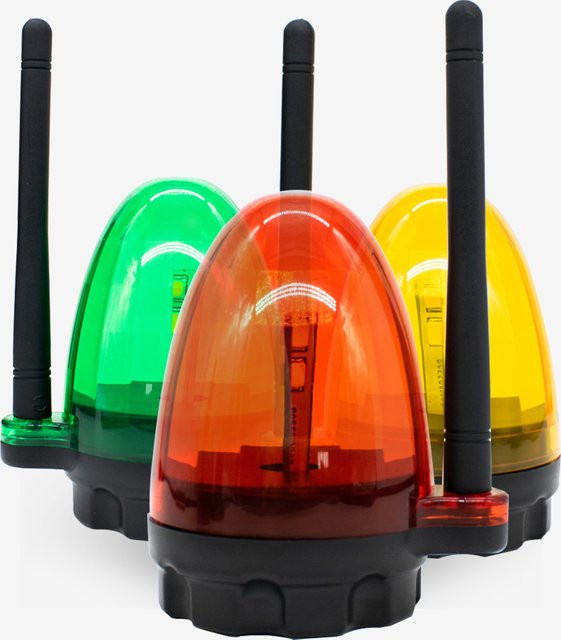 Scimagic-RC LED Signal Warnleuchte für Außenbereich mit Wandhalterung, Grün, 12V-265V - Bild 1