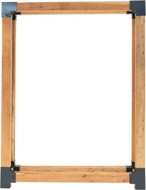 Westmann Kaminholzregal Michel XL aus Lärchenholz in Braun, B/T/H: 138 x 40 x 180 cm - Bild 1