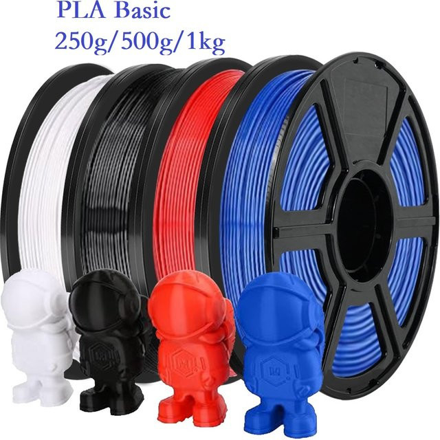 3D Maliang PLA-Filament für FDM 3D-Drucker, Durchmesser 1,75 mm, Marmor-Optik in Schwarz, Weiß oder Rot - Bild 1