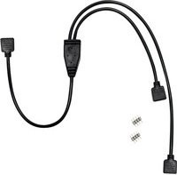 Inter-Tech RGB-Verteiler 2-fach Y-Kabel in Schwarz - Bild 1
