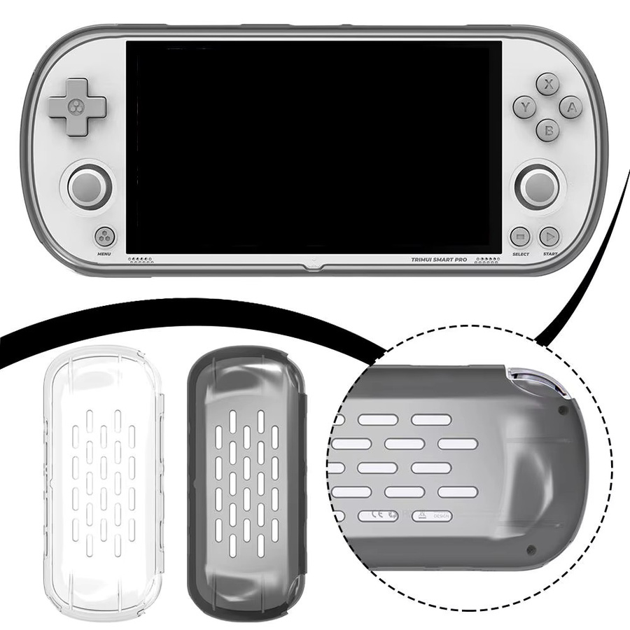 Transparente Schutzhülle für TRIMUI SMART PRO Spielkonsole aus stoßfestem TPU - Bild 2