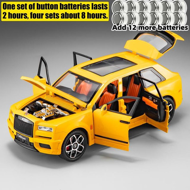 Linyi toy car Rolls Royce Cullinan Modellauto, 1:20, mit Sound und Licht, ab 14 Jahren - Bild 1
