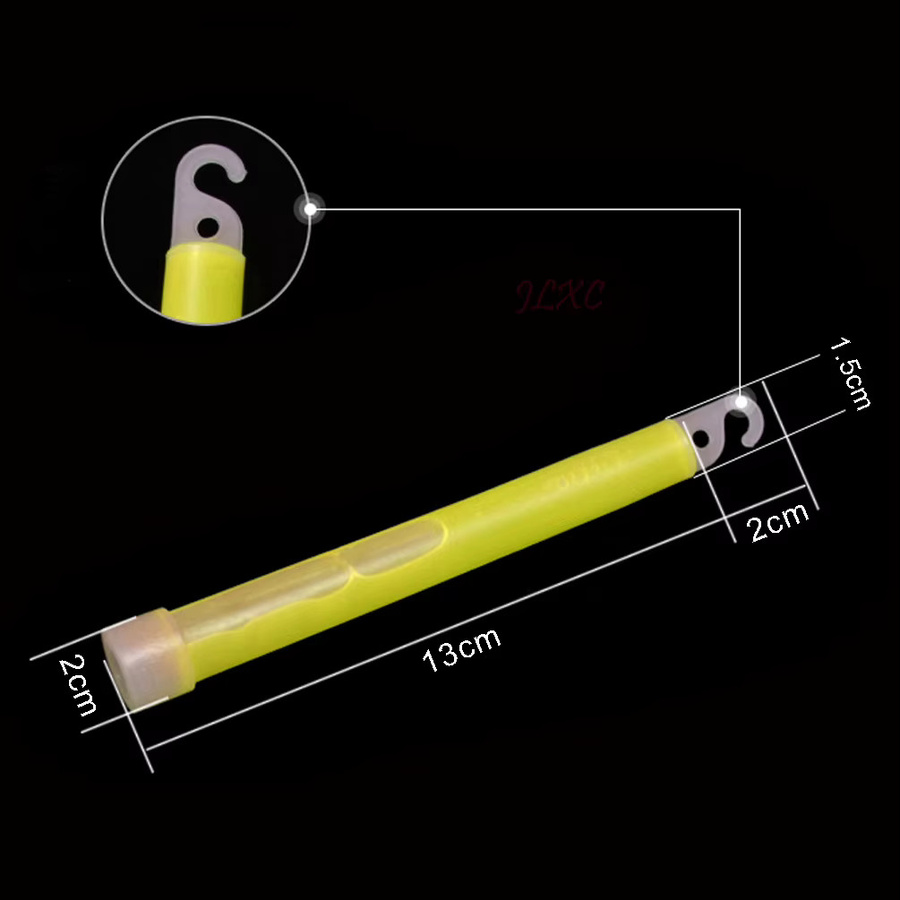 YTYIN Leuchtstäbe Set 10 Stück, bunt und grün, chemisch fluoreszierend für Party, Camping und Notfall, Länge: 15,24 cm - Bild 5