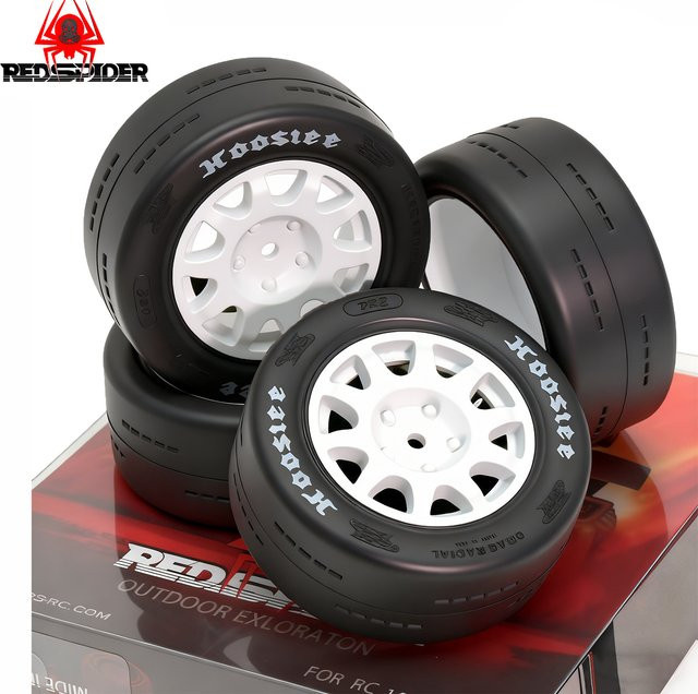 Ford Rally WR8, 4-teiliges Set, Radnabe und Reifenkombination, 1:8, RC Reifen - Bild 1