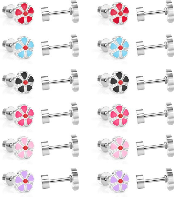 Lucky Star Jewelry Ohrringe, Blume, Edelstahl, Mädchen - Bild 1