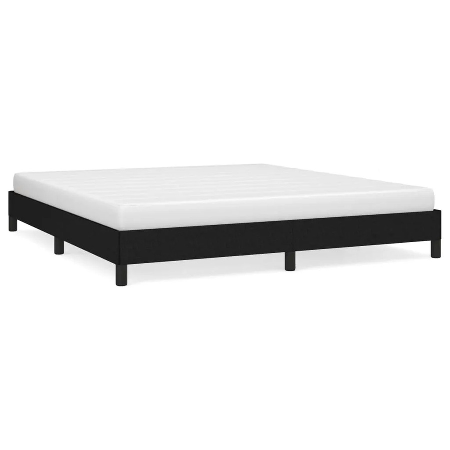 vidaXL Bettgestell modern in Schwarz mit Stoffbezug, B/T/H: 160 x 200 x 163 cm - Bild 2