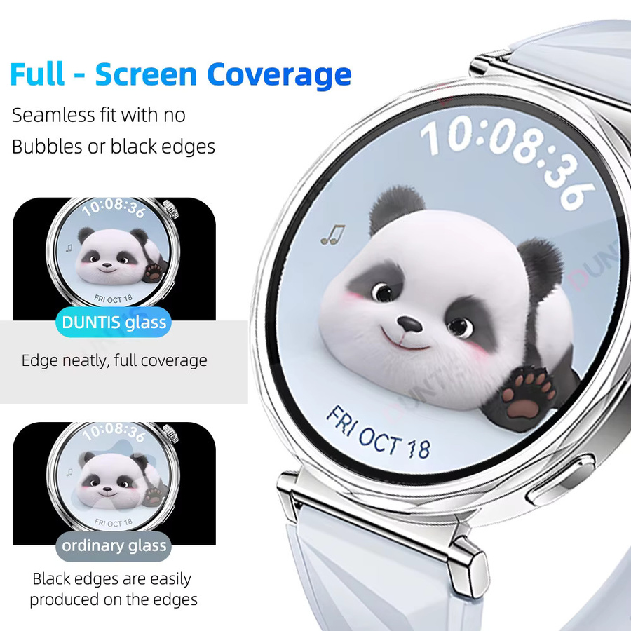 DUNTIS Displayschutzglas für Huawei Watch GT5 GT6 Pro, Silikon, Unisex - Bild 3