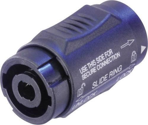 Neutrik Lautsprecher-Adapter NLMM=NL4MMX Speakon-Stecker auf Speakon-Buchse in Blau - Bild 1