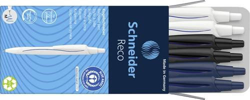 Schneider Reco Kugelschreiber 6er Pack sortiert mit blauer Mine - Bild 1