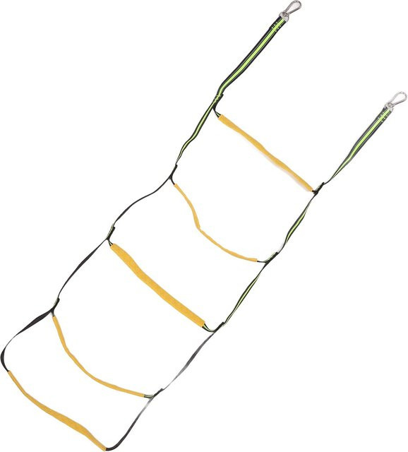 Shoemst Seilleiter aus Nylon und Edelstahl, tragbare 5-Stufen Faltbare Marine Seilleiter für Schlauchboote und Schwimmbäder - Bild 1