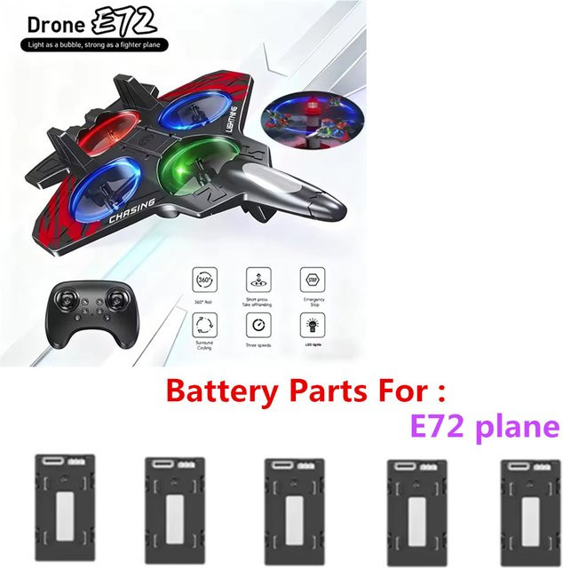 E72 RC Flugzeug Zubehör, Batterie, 3,7 V, 350 mAh - Bild 1