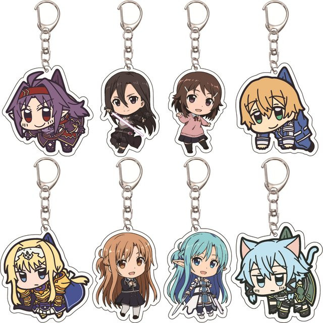Bandai Schlüsselanhänger Anime Sword Art Online, Acryl, 55 mm, Unisex - Bild 1