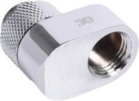 Alphacool Eiszapfen Versatzstück drehbar G1/4 AG auf G1/4 IG, Farbe: Silber - Bild 1