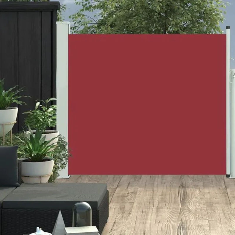 Vidaxl Ausziehbare Seitenmarkise Rot B: 300 cm, H: 100 cm - Bild 1