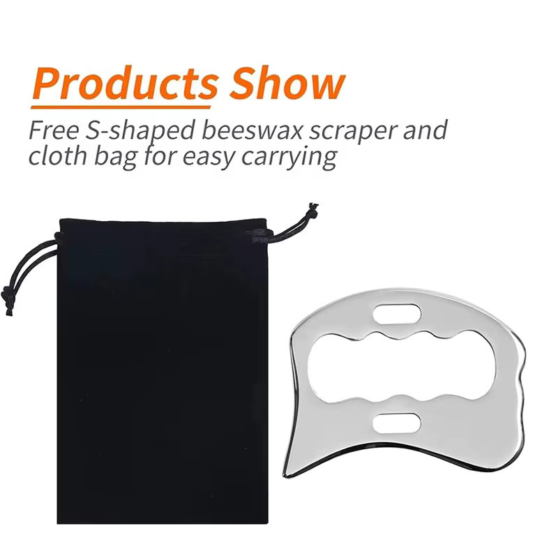 LGFU Gua Sha Massage Werkzeug aus Edelstahl, Unisex - Bild 2