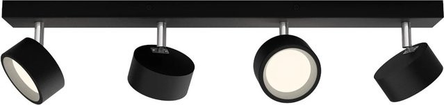Philips Bracia LED Spotleuchte 4-flammig in Schwarz, modern und verstellbar - Bild 1