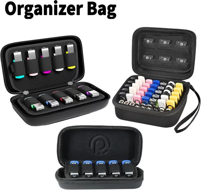 ALLOYSEED Organizer-Tasche für USB-Flash-Laufwerke und Speicherkarten wie SD, SDXC und SDHC - Bild 1