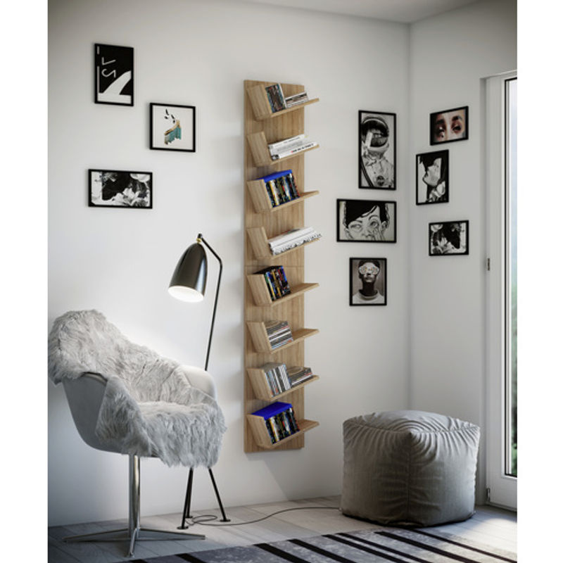 VCM Sammelregal Lansi Maxi in Sonoma-Eiche, B/H/T: 16 x 180 x 33 cm - Bild 2