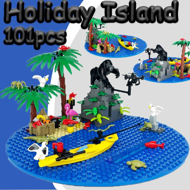 BRICKPANDA MOC Stadt Street View Liberia Resort Insel Szene, Bausteine - Bild 1