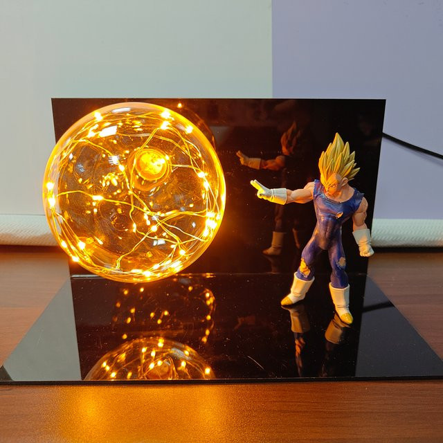 Bandai Dragon Ball Majin Vegeta LED-Glühbirnenlampe, Actionfigur, Kunststoff, Bunt / Mehrfarbig - Bild 1