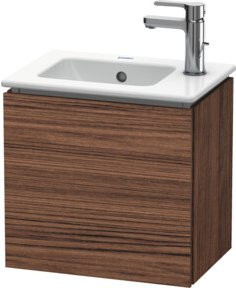 Duravit Waschtischunterschrank L-Cube wandhängend, Nussbaum dunkel, B/T/H: 42 x 29,4 x 40 cm - Bild 1