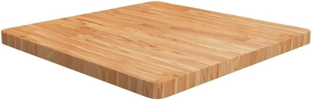 vidaXL Tischplatte aus Eichenholz in Hellbraun, quadratisch, lackiert, B/T/H: 70 x 70 x 4 cm - Bild 1