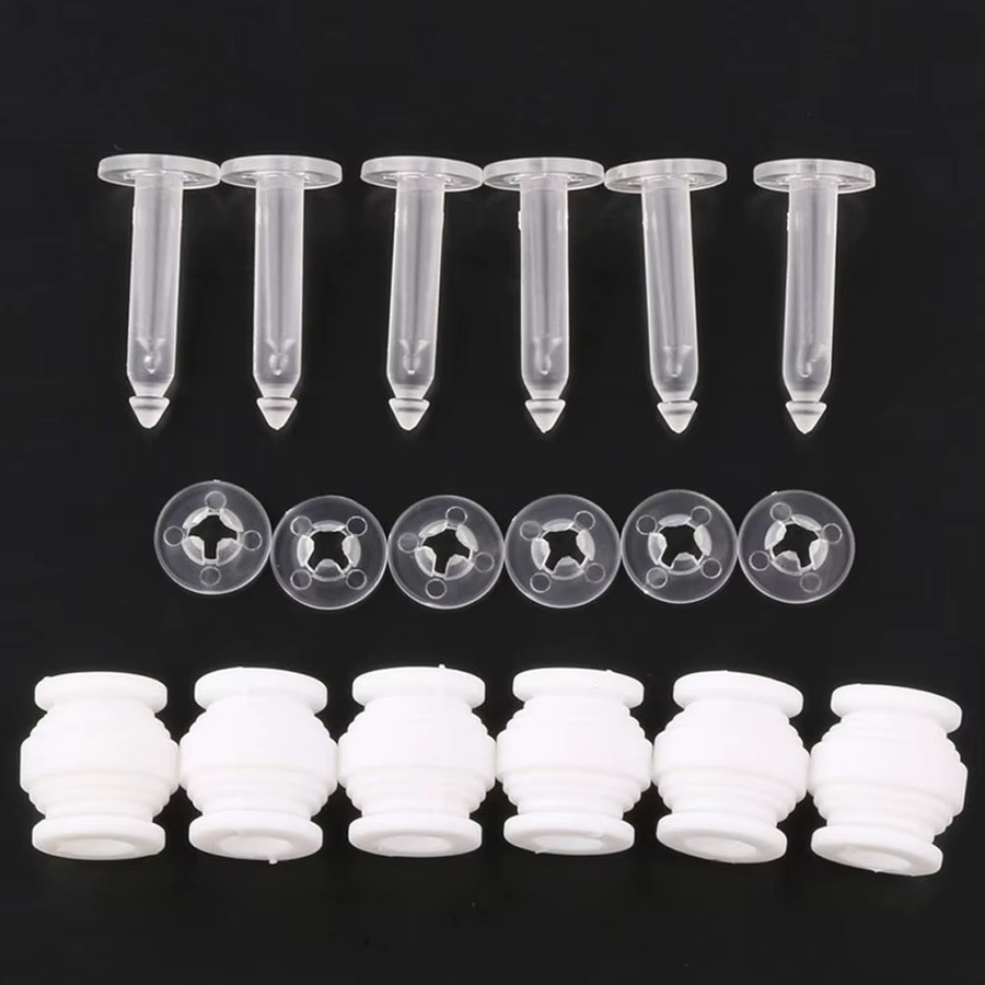 12-teiliges Gimbal Stoßdämpfungs-Set mit Gummi-Bällen und Schnallen-Pins für DJI Phantom 3 Pro 2 Vision in Weiß - Bild 5