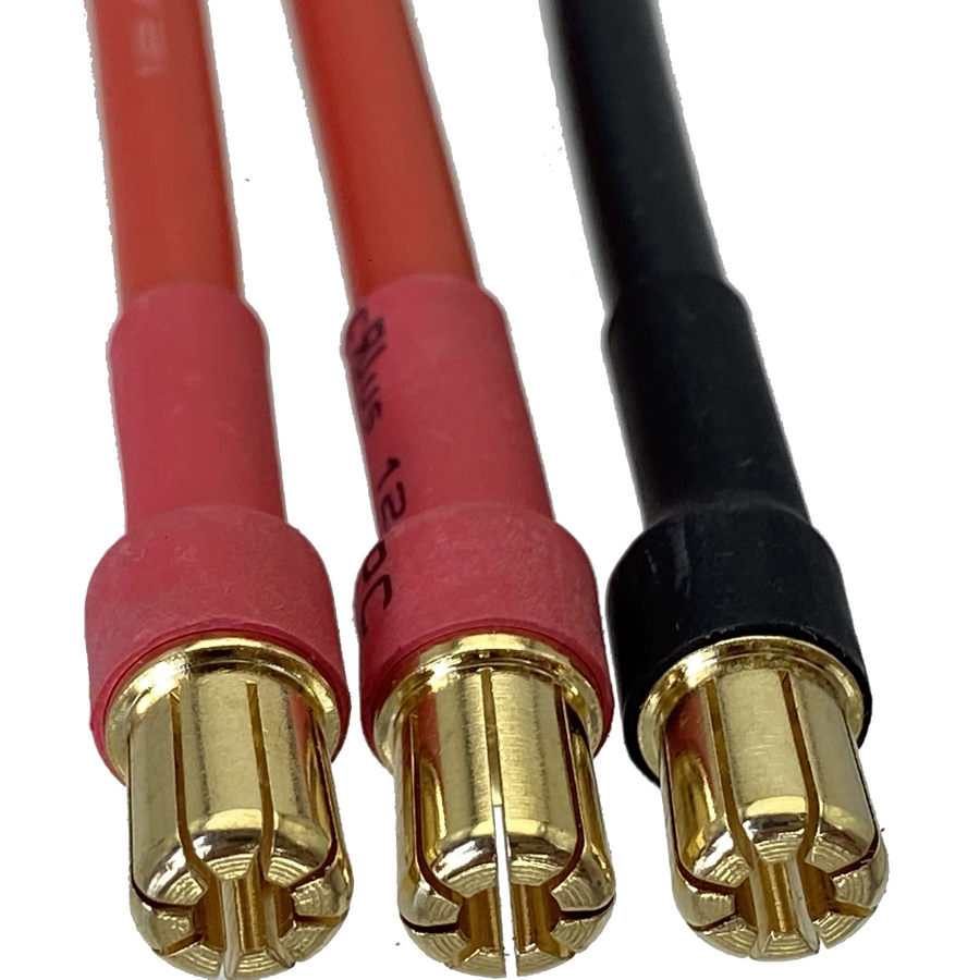 3er-Set ESC 6,5 mm Stecker auf 4 mm weibliche Bullet Plug für bürstenlose Motoren in Rot - Bild 2