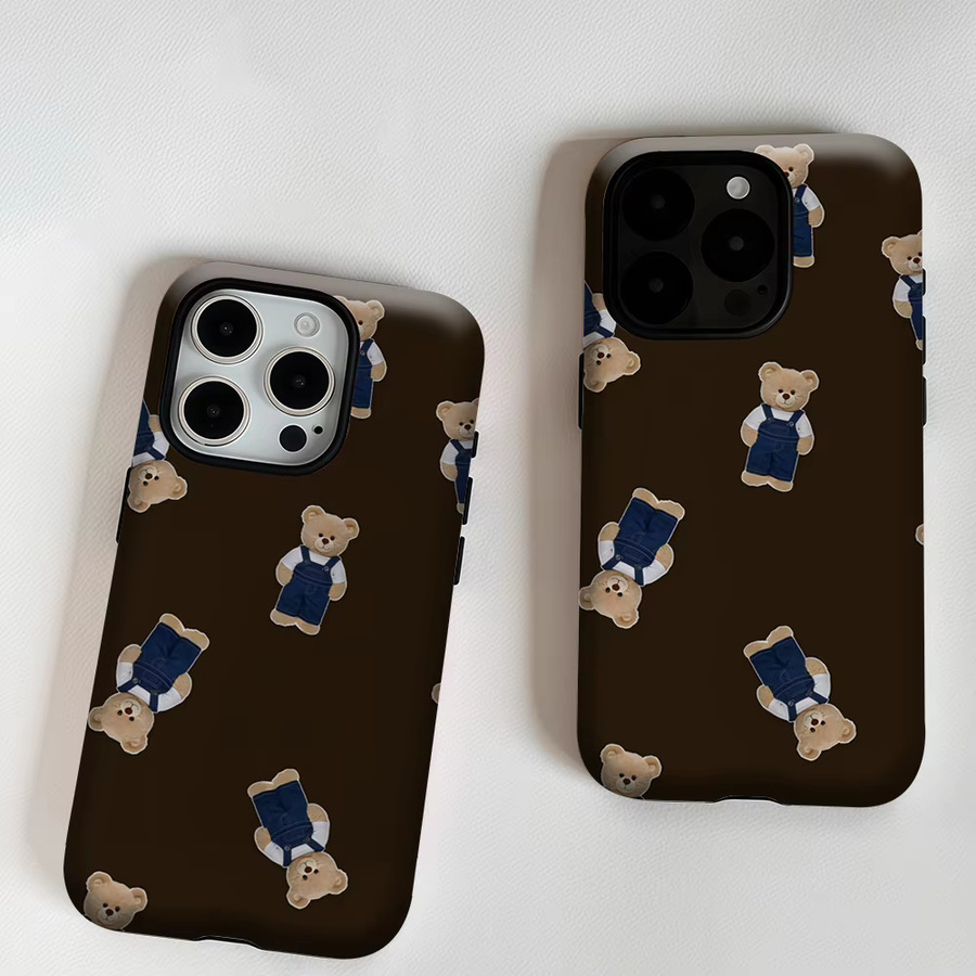 Denim Bear robuste doppelschichtige Handyhülle mit Magnetfunktion für iPhone 17 16 15 14 13 Pro Max Plus - Bild 6
