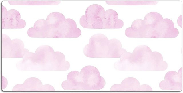 Tulup Schreibtischunterlage Rosa Wolken, B/T: 120 x 60 cm - Bild 1