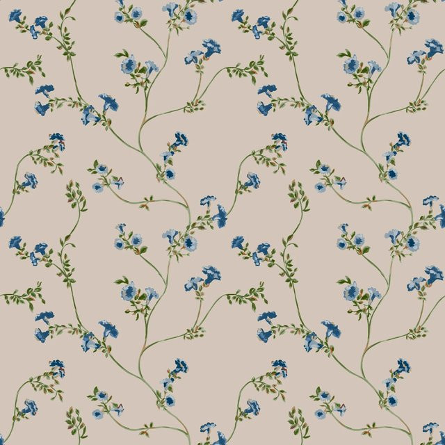 Joules Vliestapete Robey Cottage Floral in Beige im Landhausdesign, Breite: 52 cm, Länge: 10 m - Bild 1