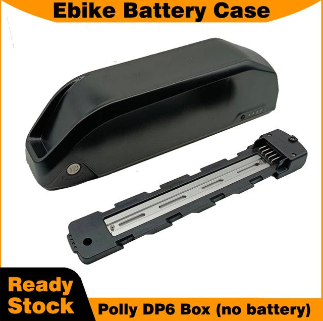 E-Bike Akkugehäuse Polly DP6 für 18650 Akkupacks, 48V/52V, Unterrohr-Stil, Schwarz, Leeres Gehäuse ohne Akku - Bild 1