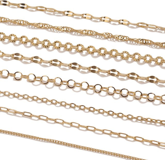 Aiovlo Halskette, 18K Gold vakuumplattiert, Edelstahl, Unisex - Bild 1