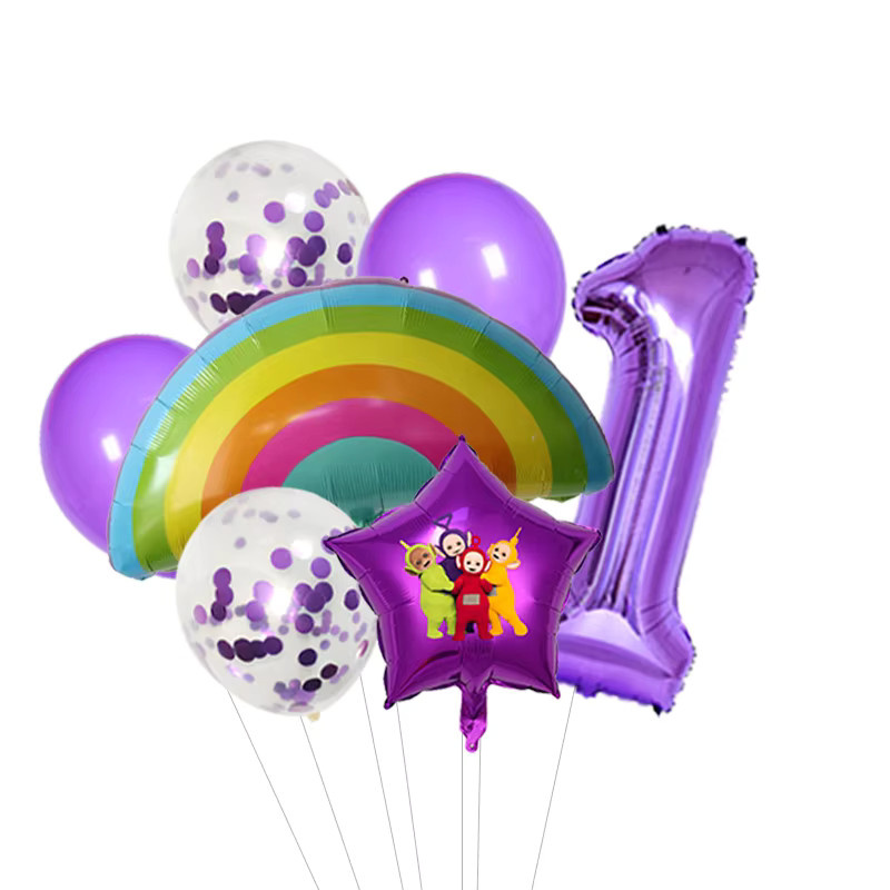 Bandai Teletubbies Folien- und Latexballon-Set, Geburtstagsparty-Deko - Bild 2