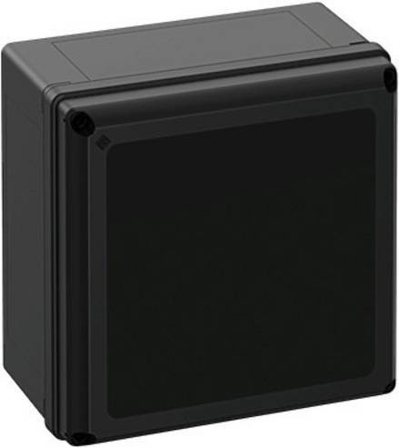 Spelsberg GEOS-L 3030-18-o/sw Leergehäuse aus Polycarbonat in Schwarz, B/T/H: 30,0 x 30,0 x 18,0 cm - Bild 1