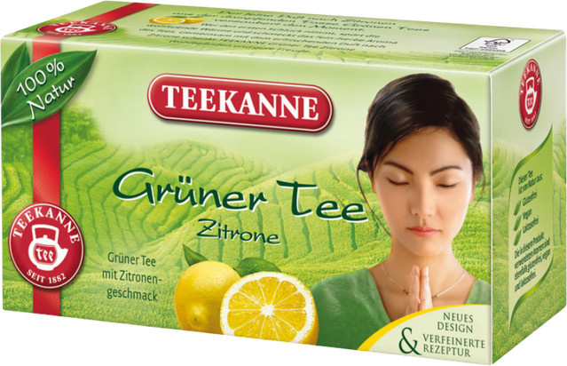 Teekanne Grüner Tee Zitrone, Teebeutel, 20 Stück - Bild 1