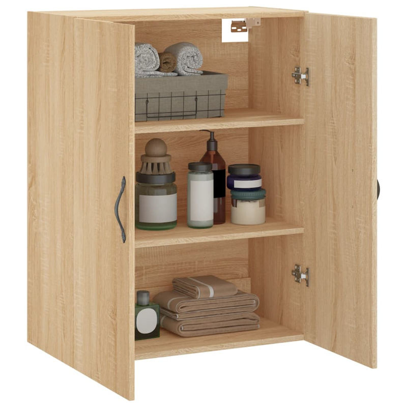 Vidaxl Hängeschrank in Sonoma-Eiche mit Drehtüren, B/T/H: 69,5 x 34 x 90 cm - Bild 2