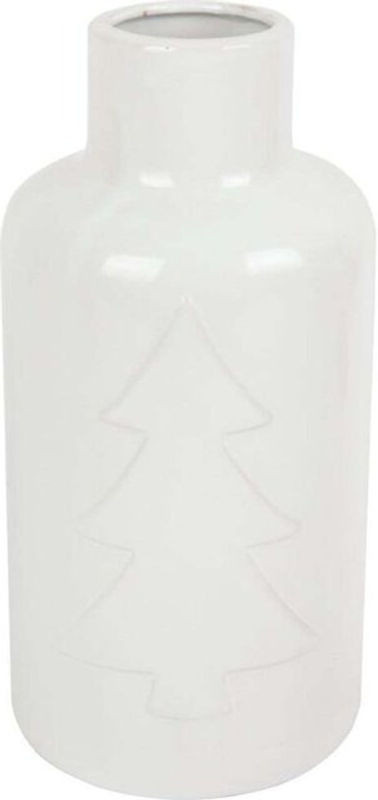 Trendline Keramikvase Weiß, zylindrisch, B/T/H: 11,5 x 11,5 x 23 cm - Bild 1