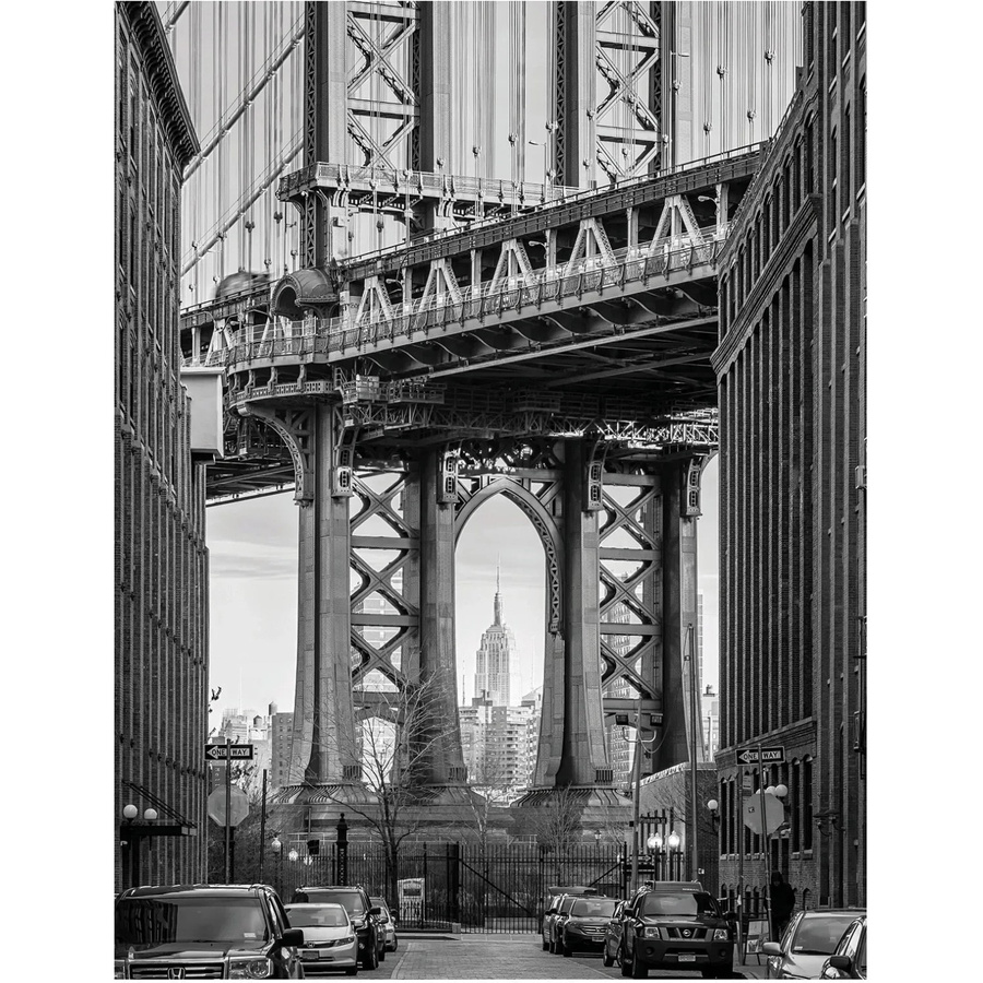 Komar Wandbild Brooklyn Bridge Paper Poster, Breite: 40 cm, Höhe: 50 cm - Bild 2