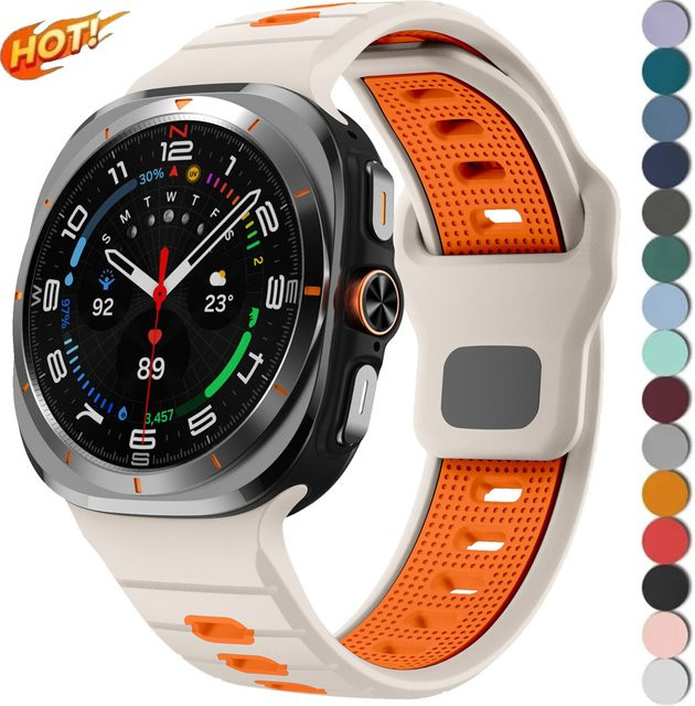 CAOWTAN Uhrenarmband Silikon, 47 mm, Unisex - Bild 1