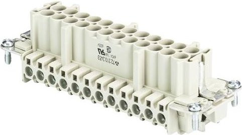 Wieland Electric Steckereinsatz 72.310.2453.0 mit 22 Polen in Weiß, 10 Stück - Bild 1