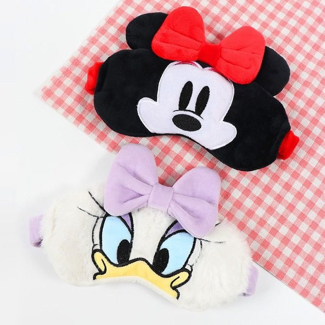 Disney Augenmaske Mickey Mouse Minnie Donald Ente, Schlaf Blackout, atmungsaktiv - Bild 1