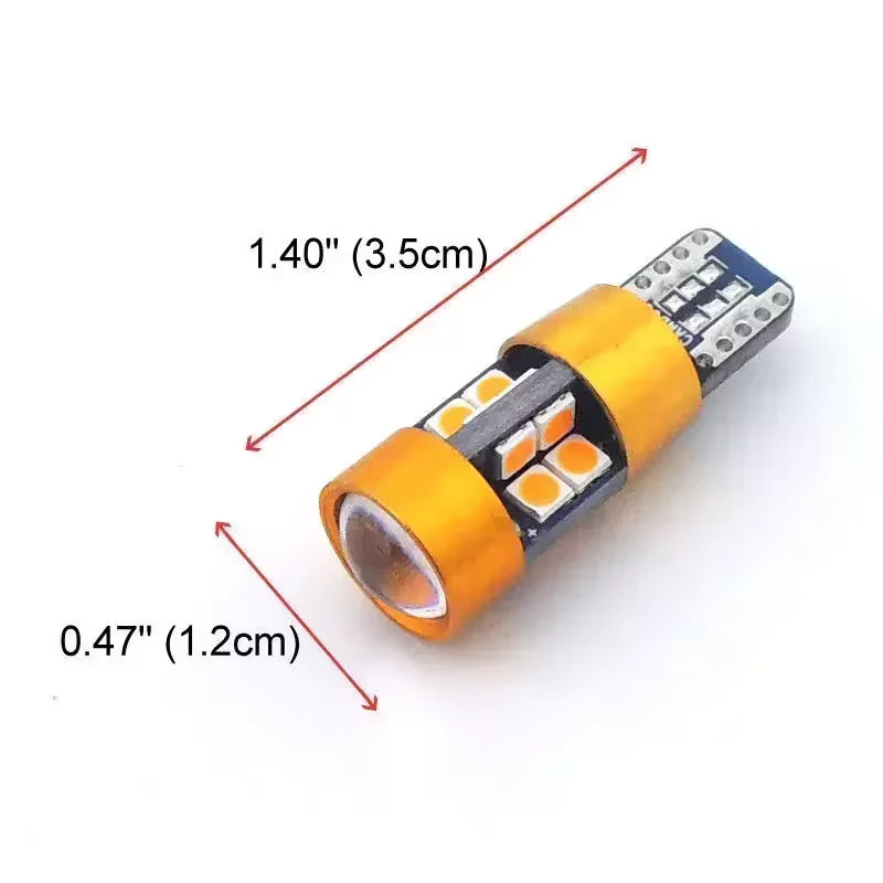 2 Stück T10 168 194 2825 W5W 19SMD LED-Birnen in Gelb für Autopositionen und Parklichter, 12 V - Bild 4