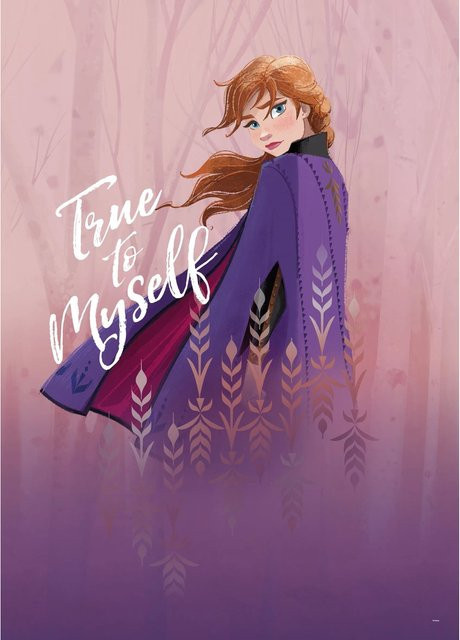 Komar Wandbild Frozen Anna Motiv auf Qualitätsvlies, bunt, B: 50 cm, H: 70 cm - Bild 1